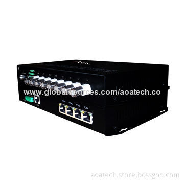 Video Transceiver, Converter 8-channel Video, Audio, Data, Ethernet to Fiber OpticNew